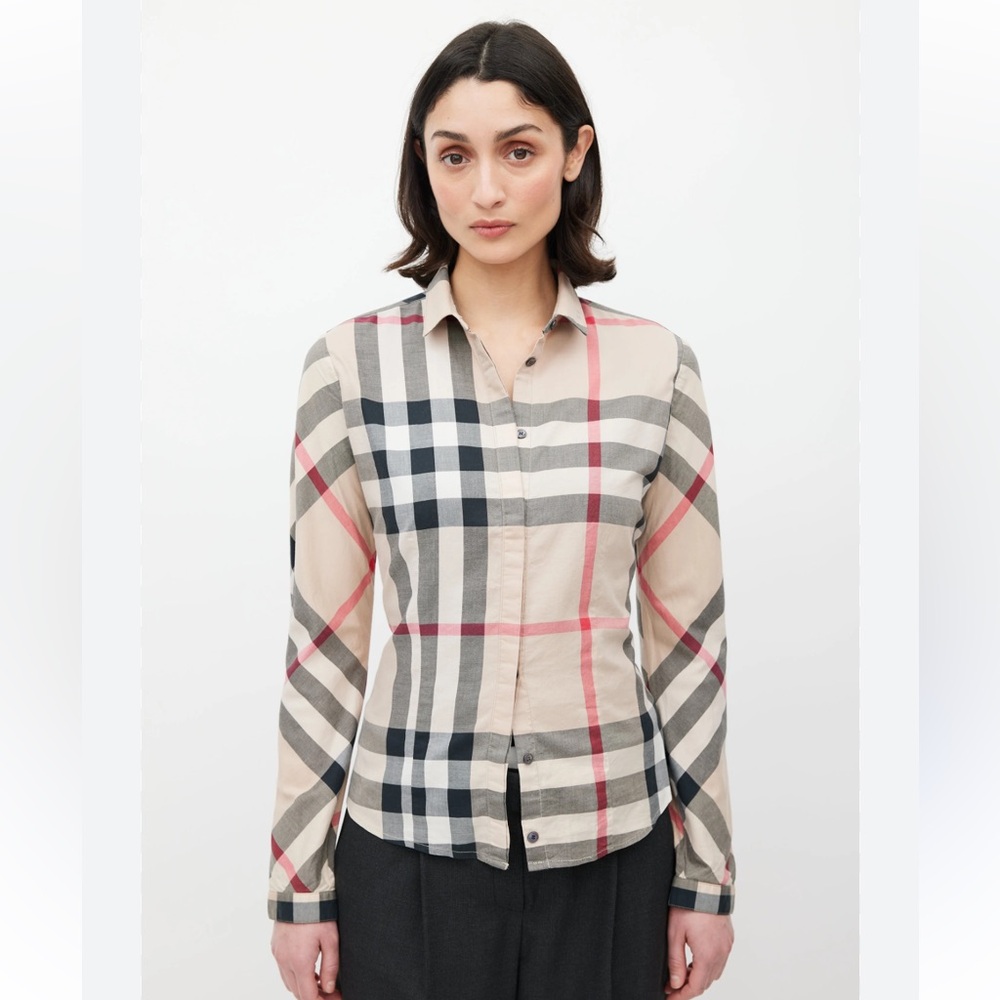 Burberry Brit Beige Nova Check Cotton LS BD Shirt